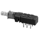 KNITTER-SWITCH MPB Series Miniature Push Button Switch, Momentary, PCB Mount, DPDT, IP40/IP67 Rated, 100V AC MPBS-22H01-F14