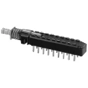 KNITTER-SWITCH MPB Series Miniature Push Button Switch Latching PCB Mount 6PDT Silver Plunger IP40/IP67 MPBS-62H01-LF-14