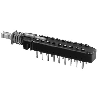 KNITTER-SWITCH MPB Series Miniature Push Button Switch Latching PCB Mount 6PDT Silver Plunger IP40/IP67 MPBS-62H01-LF-14