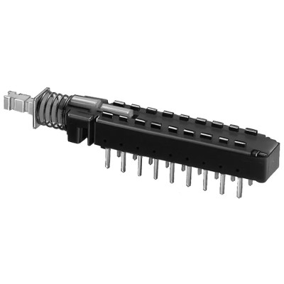 KNITTER-SWITCH MPB Series Miniature Push Button Switch Latching PCB Mount 6PDT Silver Plunger IP40/IP67 MPBS-62H01-LF-14