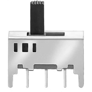 KNITTER-SWITCH PCB Slide Switch DPST Latching 350mA Copper Actuator MFP 211 N