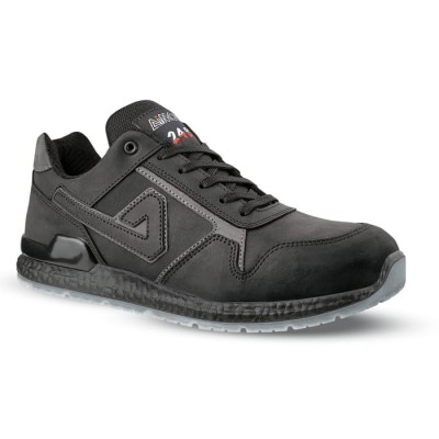AIMONT 24 Bit Unisex Black Grey Aluminium Safety Trainer UK 12 EU 47 CALVIN ABI06 47