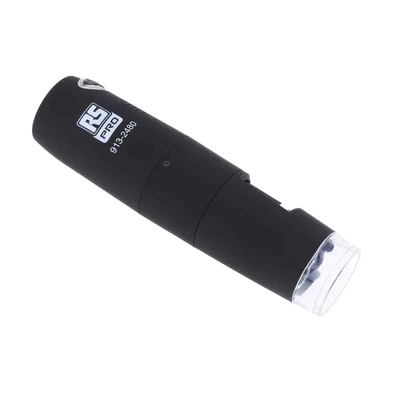 RS PRO USB WiFi Microscope, 5x to 200x Magnification, Illuminated, LED Lighting, 30fps Frame Rate 913-2480