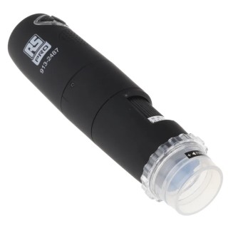 RS PRO USB WiFi Digital Microscope 1280 x 1024 Pixel 5 to 200X Magnification LED Illuminated Type C EU Plug 913-2487