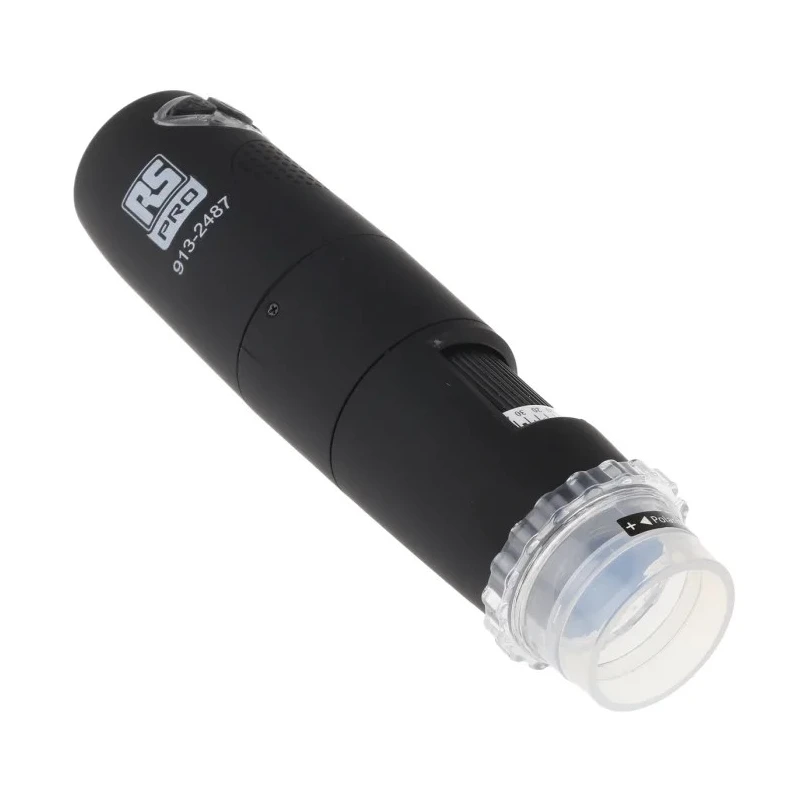 RS PRO USB WiFi Digital Microscope 1280 x 1024 Pixel 5 to 200X Magnification LED Illuminated Type C EU Plug 913-2487
