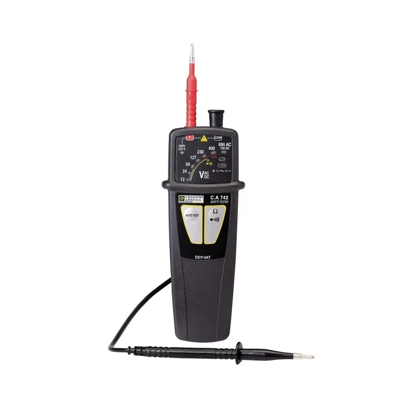 Chauvin Arnoux LED Voltage Tester 690 V AC, 750 V DC Continuity Check Battery Powered CAT IV P01191742Z