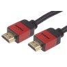 RS PRO 7.5 m High Speed Male HDMI to Male HDMI Cable, 300V, Polyvinyl Chloride Jacket, Red 913-4871