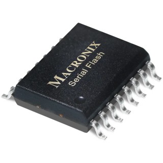 Macronix NOR 64 MB Serial Flash Memory 16-Pin SOP, Serial Interface, 1.65V-2V Operating Voltage MX25L6433FMI-08G
