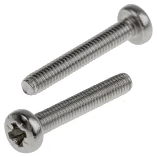 RS PRO Pozidriv Pan Stainless Steel Machine Screw 16 mm M2.5 914-1484