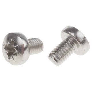 RS PRO Pozidriv Pan Stainless Steel Machine Screw 10 mm M6 914-1523