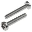 RS PRO Pozidriv Pan Stainless Steel Machine Screw M6 Thread 35 mm Length 914-1535