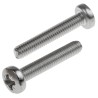 RS PRO Pozidriv Pan Stainless Steel Machine Screw M6 Thread 35 mm Length 914-1535
