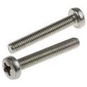 RS PRO Pozidriv Pan Stainless Steel Machine Screw 40 mm M6 914-1539