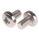 RS PRO Pozidriv Pan Head Stainless Steel Machine Screw M8 Thread 1.25 mm Length 914-1545