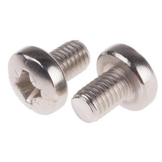 RS PRO Pozidriv Pan Head Stainless Steel Machine Screw M8 Thread 1.25 mm Length 914-1545