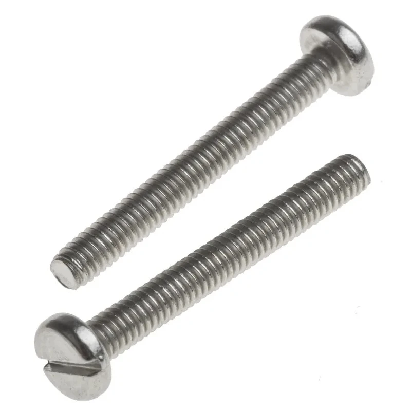 RS PRO Slot Pan Stainless Steel Machine Screw M2.5 x 20mm A2 Grade 304 914-1579
