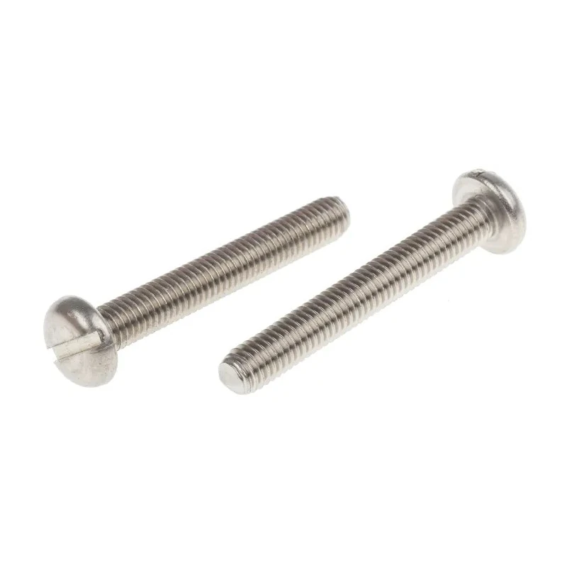 RS PRO Slot Pan Stainless Steel Machine Screw 35mm M5 914-1591