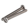 RS PRO Slot Pan Stainless Steel Machine Screw M5 Thread 45mm Length A2 Grade 304 914-1595