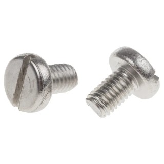 RS PRO Slot Pan Stainless Steel Machine Screw M6 Thread 10 mm Length 914-1602