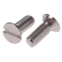 RS PRO Slot Countersunk Stainless Steel Machine Screw 8 mm M3 914-1646