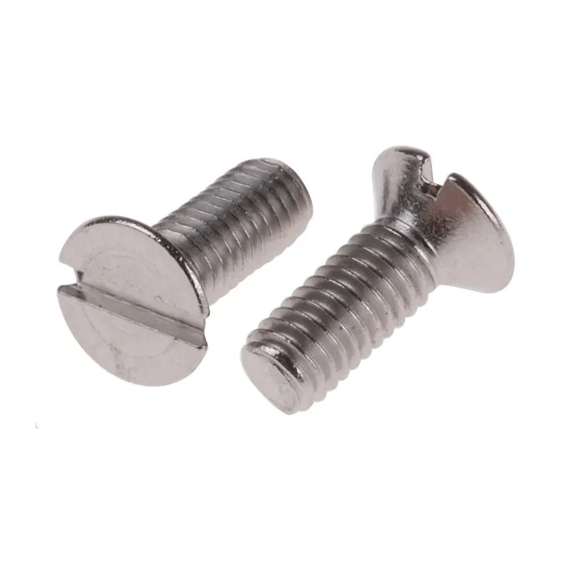 RS PRO Slot Countersunk Stainless Steel Machine Screw 8 mm M3 914-1646