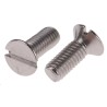 RS PRO Slot Countersunk Stainless Steel Machine Screw 8 mm M3 914-1646