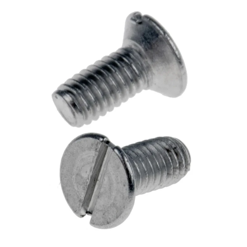 RS PRO Slot Countersunk Stainless Steel Machine Screw 6 mm M2.5 914-1649
