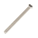 RS PRO Slot Countersunk Stainless Steel Machine Screw 40 mm M3 914-1652