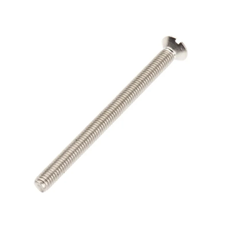 RS PRO Slot Countersunk Stainless Steel Machine Screw 40 mm M3 914-1652