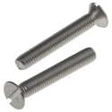 RS PRO Slot Countersunk Stainless Steel Machine Screw 20 mm M3 914-1655