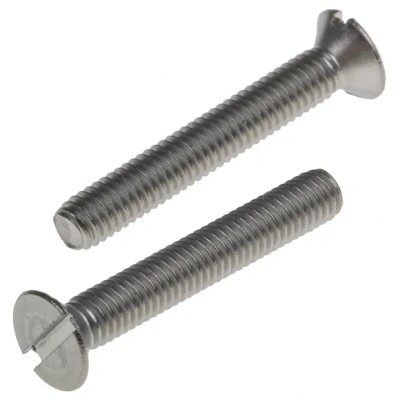 RS PRO Slot Countersunk Stainless Steel Machine Screw 20 mm M3 914-1655