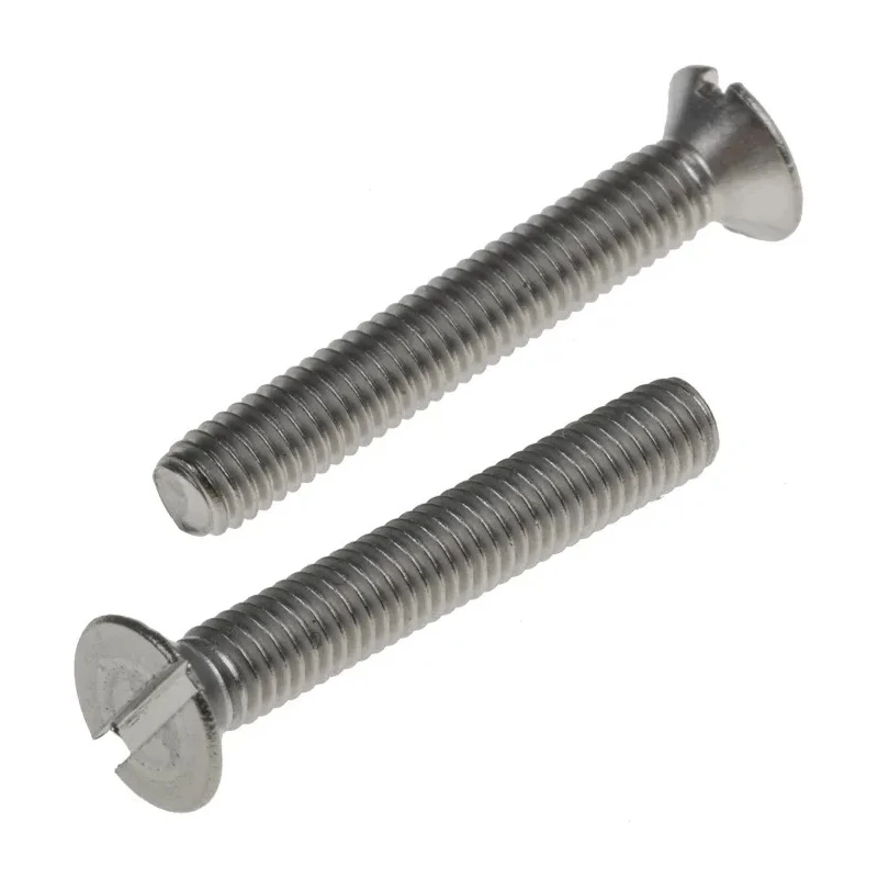 RS PRO Slot Countersunk Stainless Steel Machine Screw 20 mm M3 914-1655