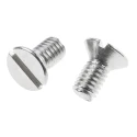 RS PRO Slot Countersunk Stainless Steel Machine Screw 8 mm M4 914-1661