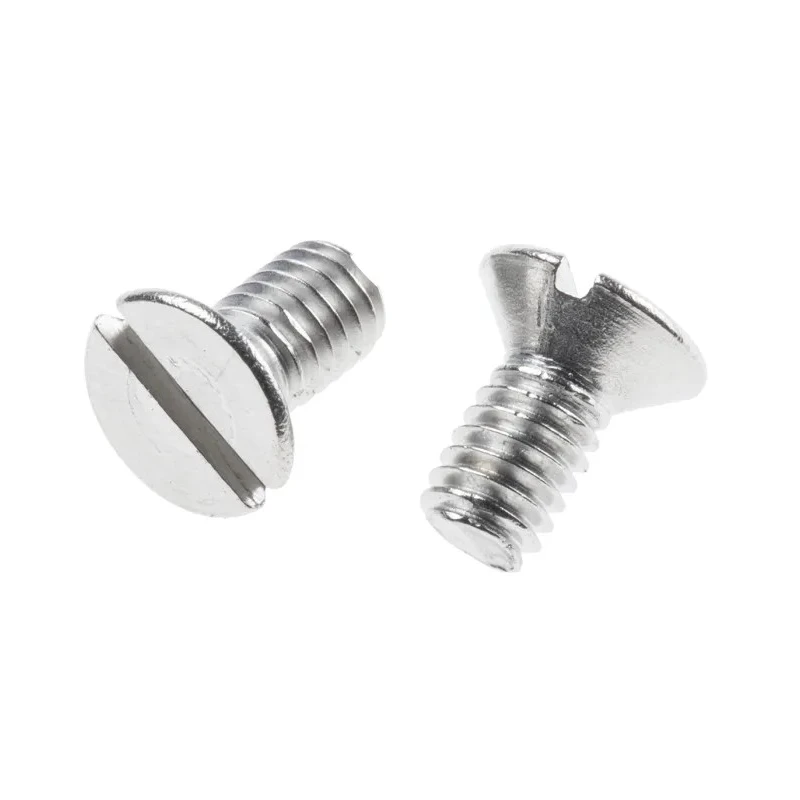RS PRO Slot Countersunk Stainless Steel Machine Screw 8 mm M4 914-1661