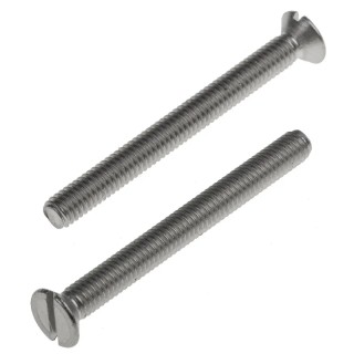 RS PRO Slot Countersunk Stainless Steel Machine Screw 40 mm M4 914-1668