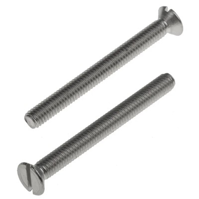 RS PRO Slot Countersunk Stainless Steel Machine Screw 40 mm M4 914-1668