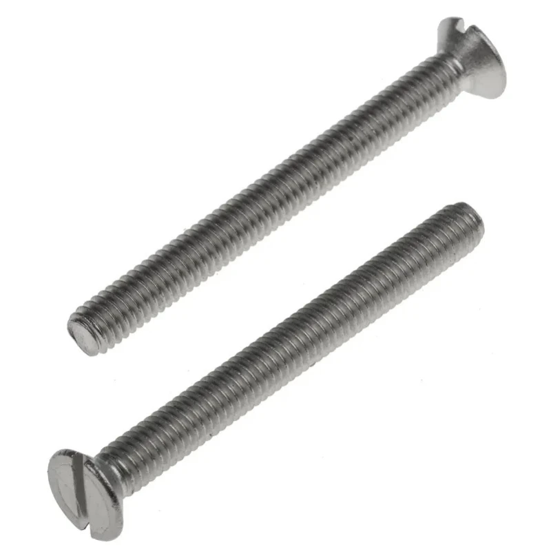RS PRO Slot Countersunk Stainless Steel Machine Screw 40 mm M4 914-1668
