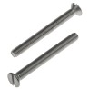 RS PRO Slot Countersunk Stainless Steel Machine Screw 40 mm M4 914-1668
