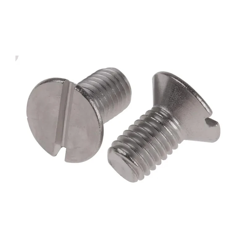 RS PRO Slot Countersunk Stainless Steel Machine Screw M5 Thread 10 mm Length A2 Grade 914-1670