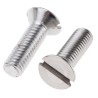 RS PRO Slot Countersunk Stainless Steel Machine Screw 30 mm M6 914-1706