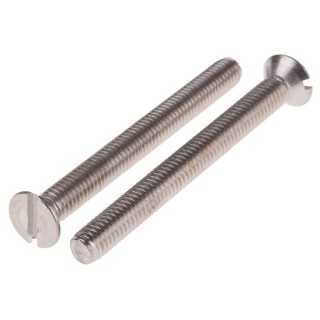 RS PRO Slot Countersunk Stainless Steel Machine Screw 60 mm M6 914-1715