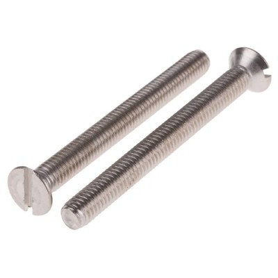 RS PRO Slot Countersunk Stainless Steel Machine Screw 60 mm M6 914-1715