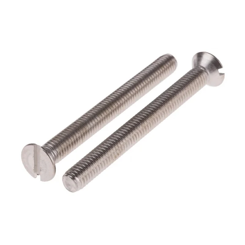 RS PRO Slot Countersunk Stainless Steel Machine Screw 60 mm M6 914-1715