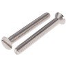 RS PRO Slot Countersunk Stainless Steel Machine Screw 50 mm M6 914-1712