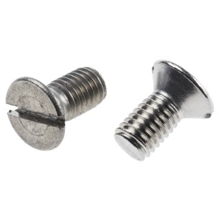 RS PRO Slot Countersunk Stainless Steel Machine Screw 16 mm M8 914-1721