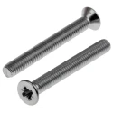 RS PRO Pozidriv Countersunk Stainless Steel Machine Screw 25 mm M3 914-1775