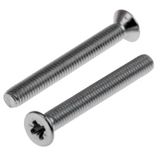 RS PRO Pozidriv Countersunk Stainless Steel Machine Screw 25 mm M3 914-1775