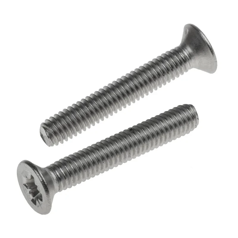 RS PRO Pozidriv Countersunk Stainless Steel Machine Screw 25 mm M4 914-1781