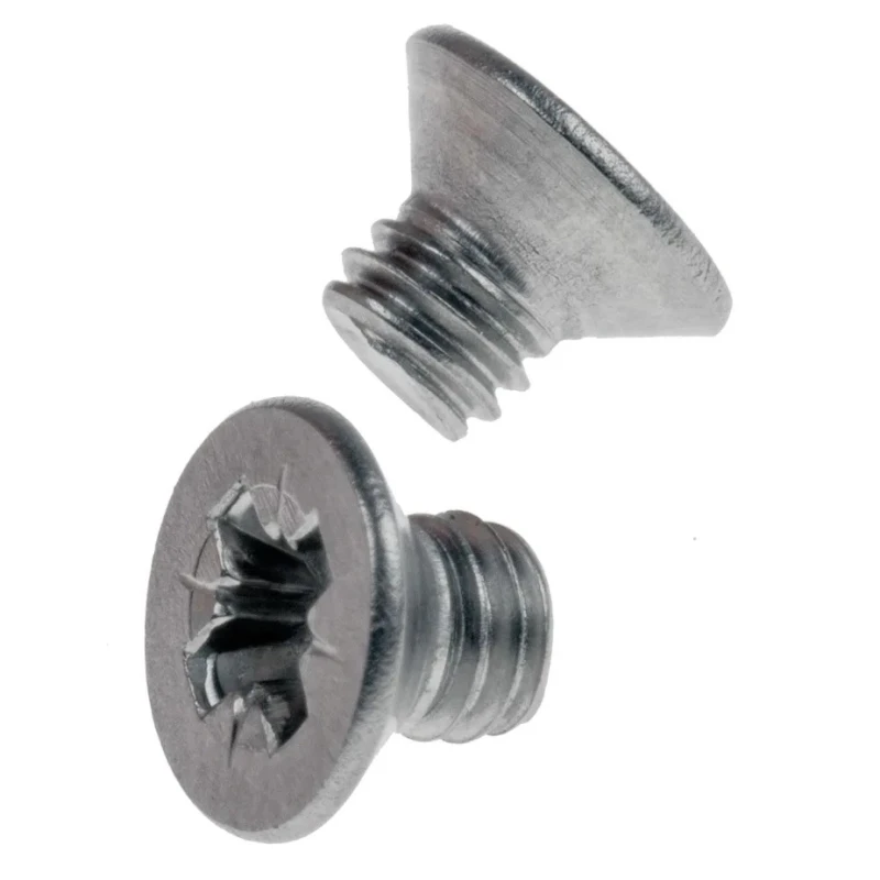 RS PRO Pozidriv Countersunk Stainless Steel Machine Screw M4 Thread 5 mm Length 914-1784