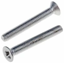 RS PRO Pozidriv Countersunk Stainless Steel Machine Screw 30mm M4 914-1790